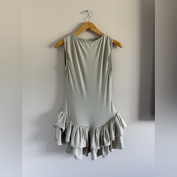 REVOLVE Dresses & Skirts - REVOLVE Soft Cream Ruffle Mini Dress